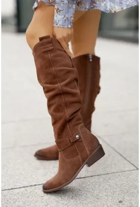 Selene | All-Day Suede Knee Boots