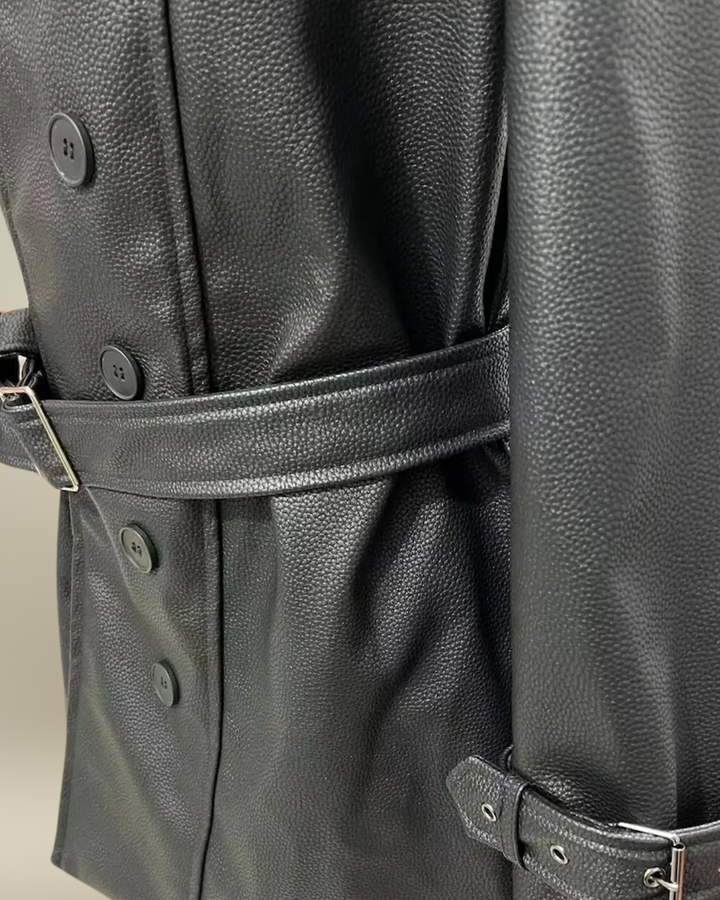 Daria | Luxury Leather Coat