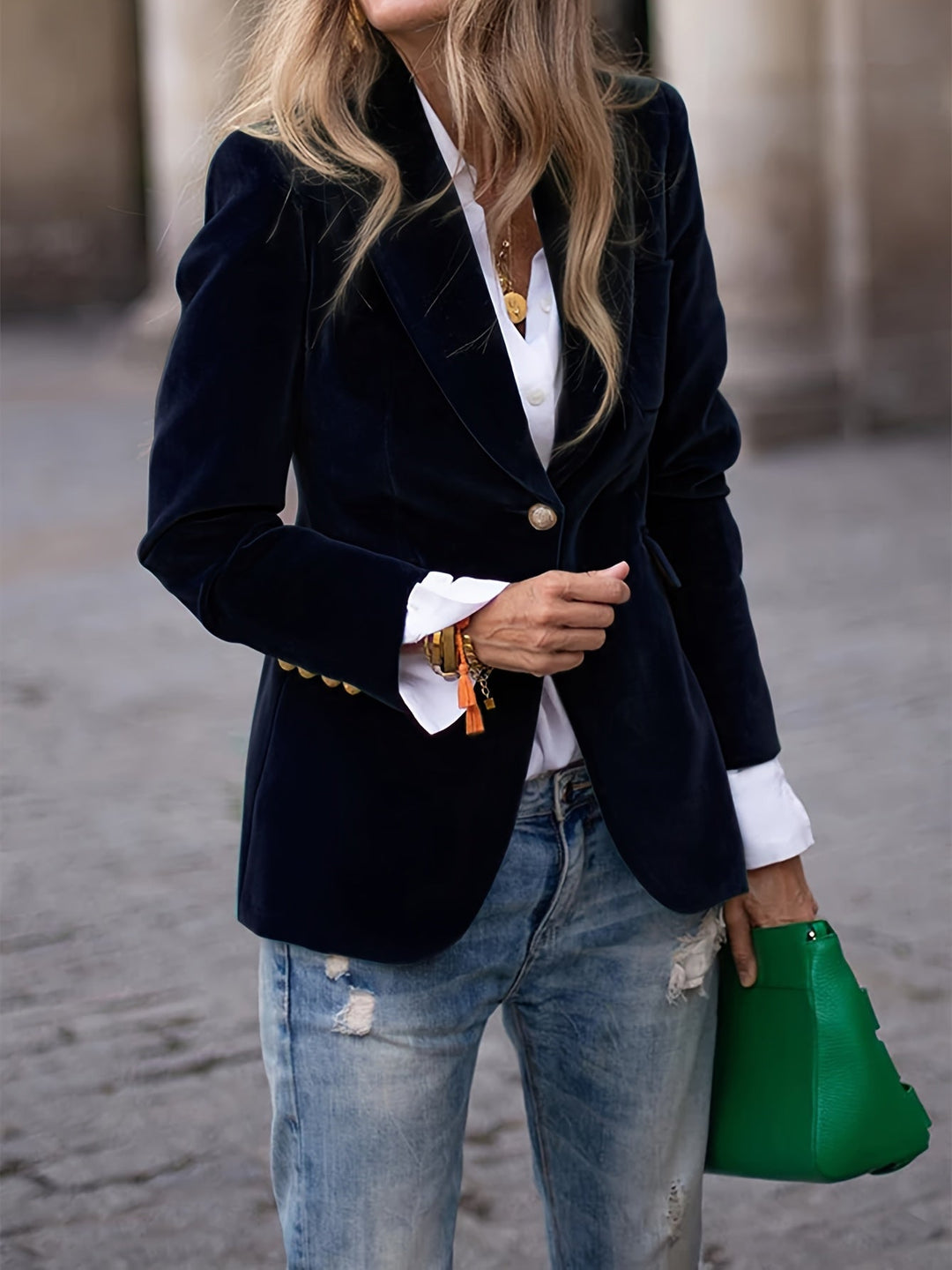 Celeste | Velvet Blazer