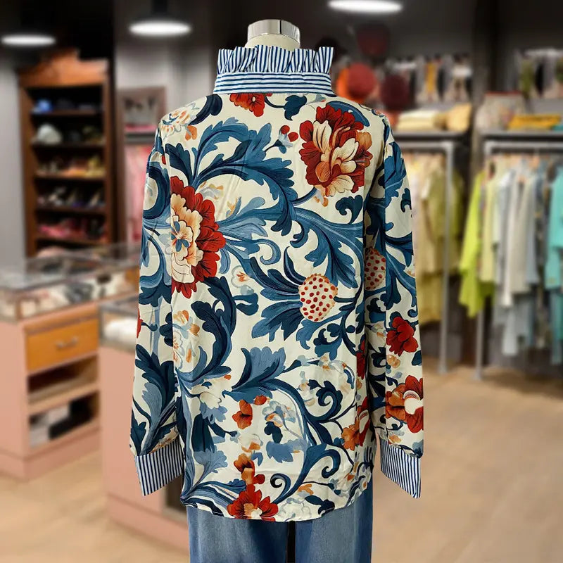Lucette | Vintage Floral Blouse