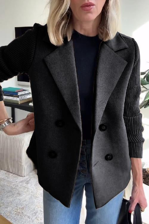 Giuliana | Knitted Sleeve Blazer