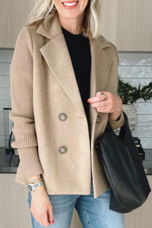 Giuliana | Knitted Sleeve Blazer