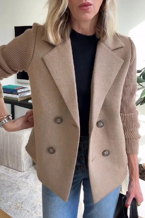 Giuliana | Knitted Sleeve Blazer