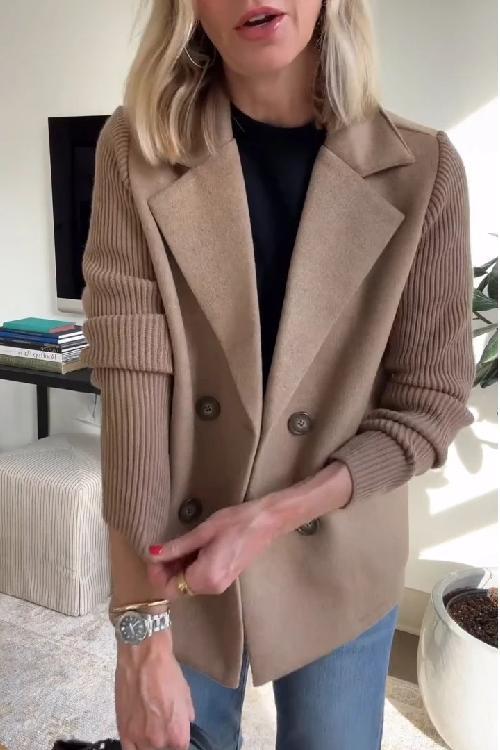 Giuliana | Knitted Sleeve Blazer