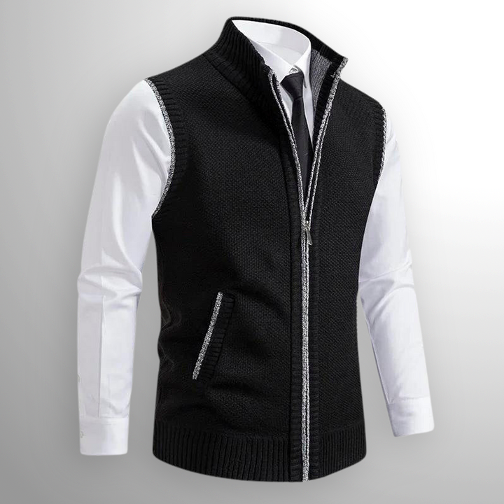 Ellis | Classic Zip Wool Vest
