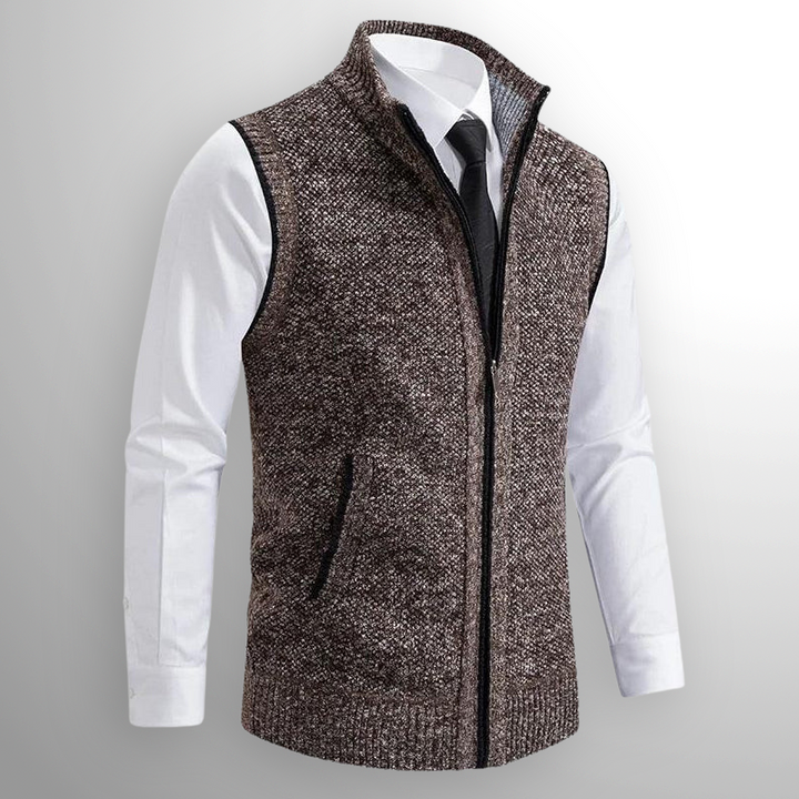 Ellis | Classic Zip Wool Vest